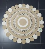 The Mandala Sun Jute Area Rug - Image 2