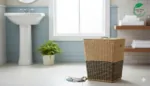 Large Handmade Jute & Seagrass Laundry Basket with Lid - Image 2