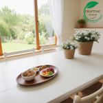 Handcrafted Acacia Wood Oval Serving Tray