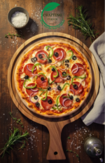 12-Inch Mango Wood Pizza Peel & Serving Tray - Image 2