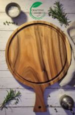 12-Inch Mango Wood Pizza Peel & Serving Tray