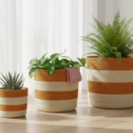 Set of 3 Earthy Jute Rope Baskets