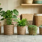 Rustic Boho Home Decor Nesting Baskets (Set of 6)