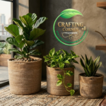 Rustic Indoor Planters by Crafting Corner