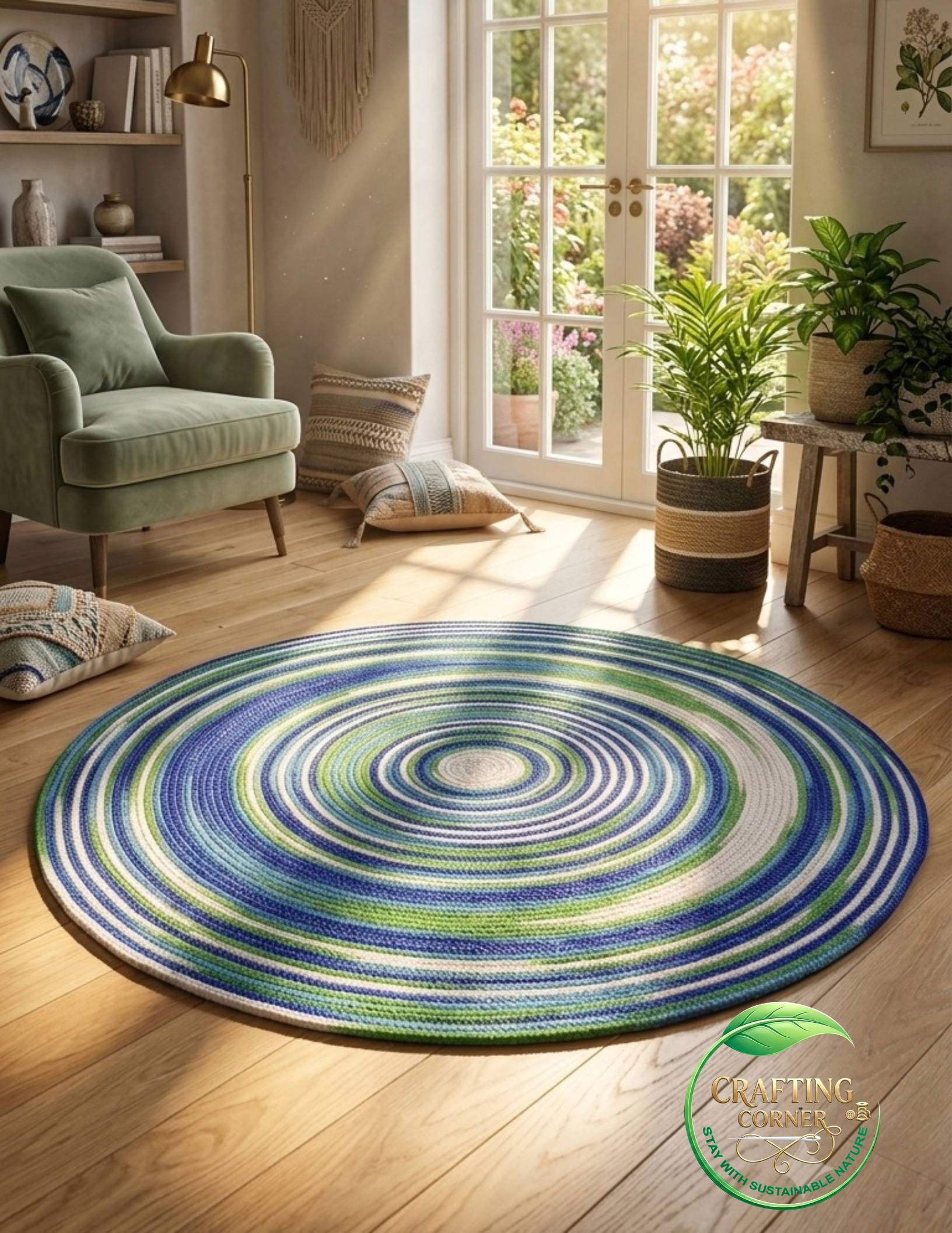 Untitled design - 2026-08-02T145645.702 Eco-Friendly Spiral Area Rug for Modern Home Decor - Image 1