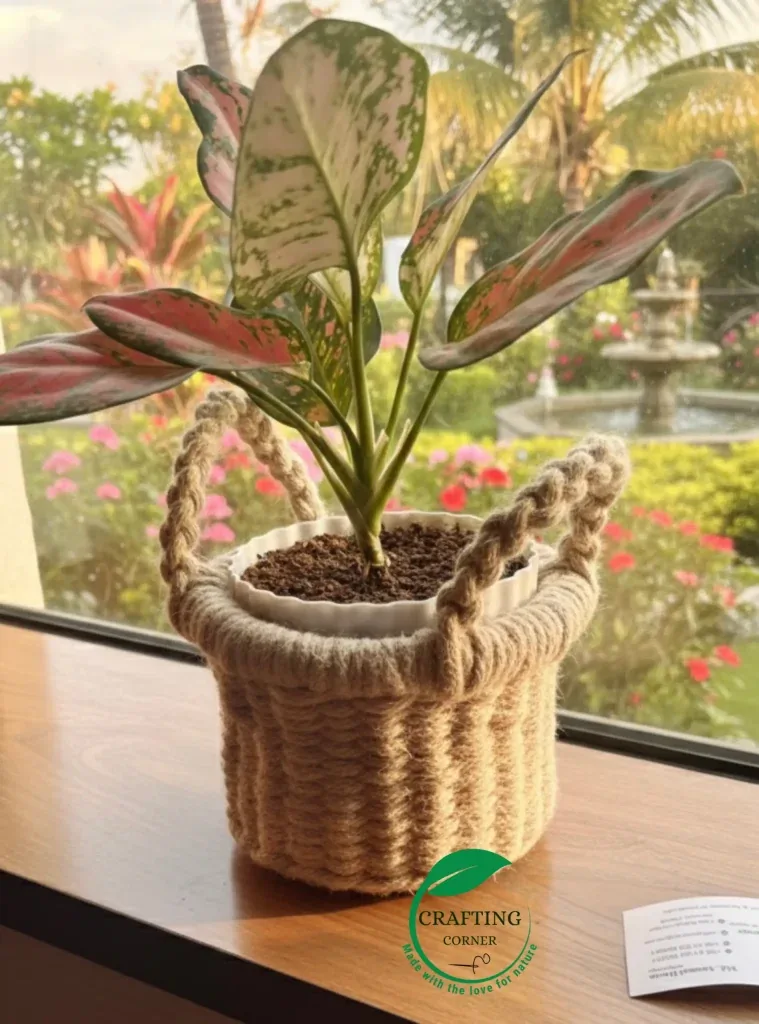 Elevate Your Greenery: The Braided Jute Silhouette