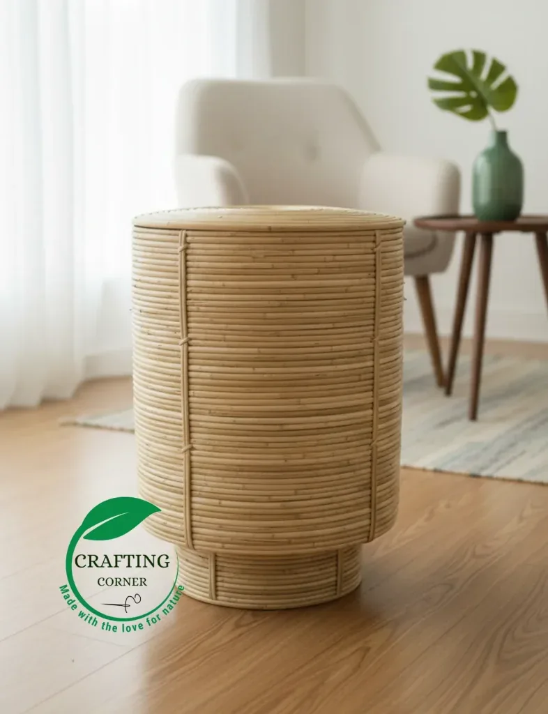 Rattan Round Laundry Basket