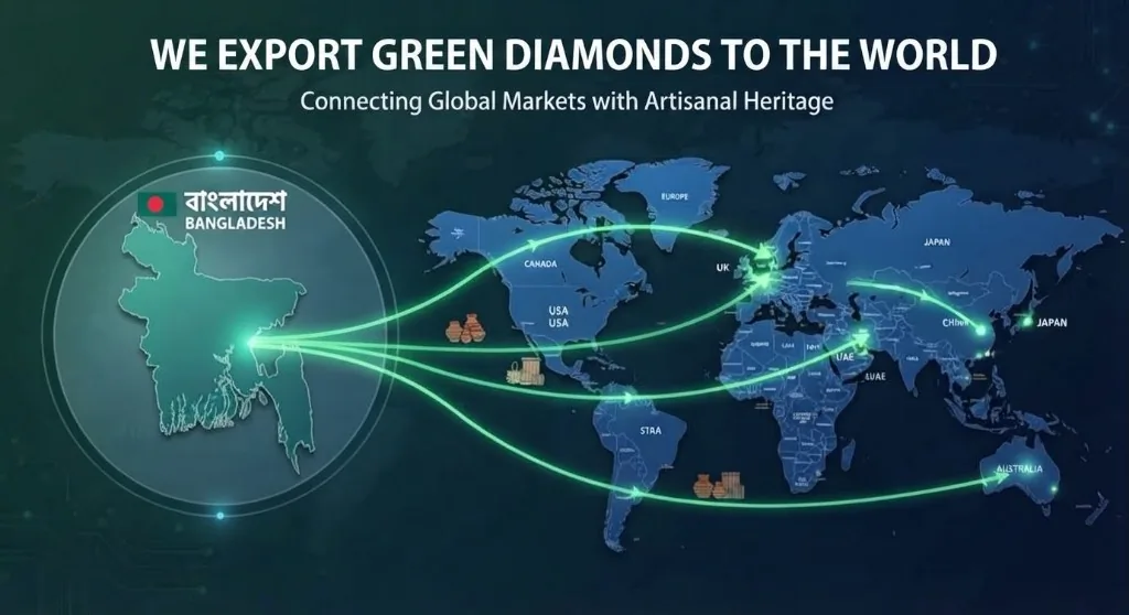 Export routes from Bangladesh to Canada, the United States, the United Kingdom, Europe, the United Arab Emirates, China, Japan and Australia