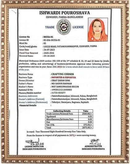 Trade licence